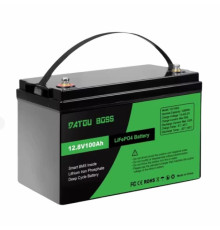 Акумулятор LiFePO4 100Ah 12V BMS (літій-залізо-фосфатний) DatouBoss Тривалий термін експлуатації: 4000+ циклів 
