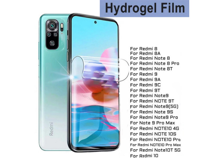 Гідрогель плівка Xiaomi Redmi Note 8\7\8 Pro\8T\8A Xiaomi Mi 10 Xiaomi Mi 8 SE Redmi Note 4 Redmi Note 5