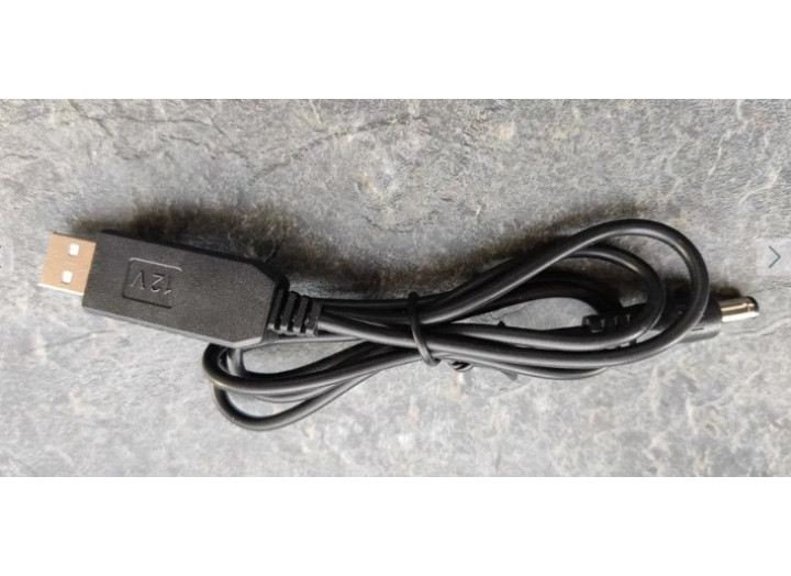 USB адаптер 5V→12V для роутера | живлення від павербанка (штекер 5.5×2.1мм)