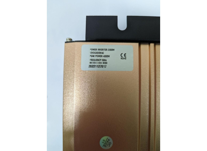 Інвертор TTN 2000W DC-AC, чиста синусоїда, 4000W пікова, 1 USB, джерело безперебійного живлення Інвертор TTN 2000W DC-AC, чиста синусоїда, 4000W пікова, 1 USB, джерело безперебійного живлення