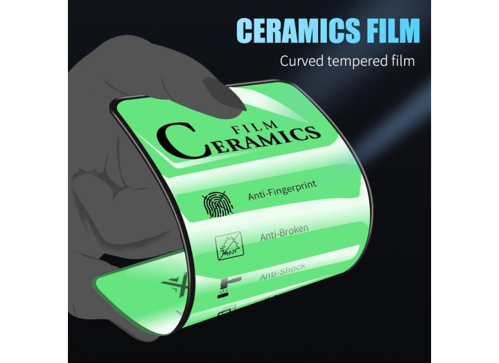 Керамічне гнучке захисне скло для iPhone 7/8.SE2020\2022 Біле, твердість 9H, олеофобне покриття