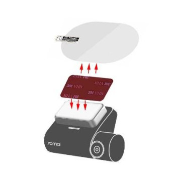 Статична наклейка на скло 70mai Dash Cam 4K A800 / A800S / A810  для реєстратора Xiaomi Пластина  3M плівка 