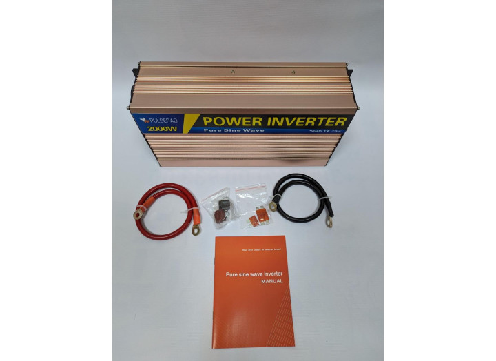 Інвертор TTN 2000W DC-AC, чиста синусоїда, 4000W пікова, 1 USB, джерело безперебійного живлення Інвертор TTN 2000W DC-AC, чиста синусоїда, 4000W пікова, 1 USB, джерело безперебійного живлення