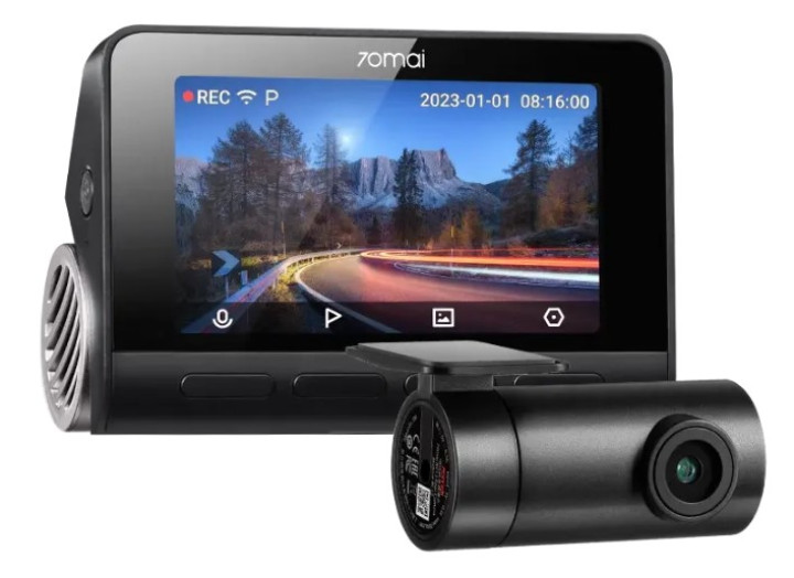 Автомобільний відеореєстратор 70mai A810 4K Ultra HD, двоканальний з GPS, ADAS, HDR, кут огляду 150°, підтримка LTE 4G Автомобільний відеореєстратор 70mai A810 4K Ultra HD, двоканальний з GPS, ADAS, HDR, кут огляду 150°, підтримка LTE 4G