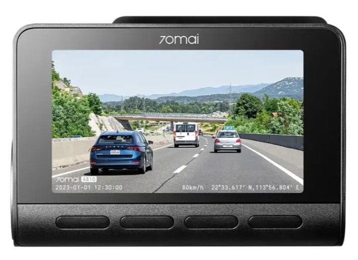 Автомобільний відеореєстратор 70mai A810 4K Ultra HD, двоканальний з GPS, ADAS, HDR, кут огляду 150°, підтримка LTE 4G Автомобільний відеореєстратор 70mai A810 4K Ultra HD, двоканальний з GPS, ADAS, HDR, кут огляду 150°, підтримка LTE 4G