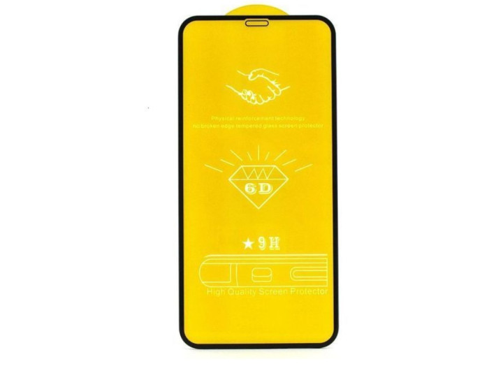 Захисне скло (NP) FullGlue для iPhone 15 Pro Max \15pro\14\14 Plus \13 Pro Max\ X \XS \ 11 pro FullGlue для iPhone 15, 9D, чорна рамка