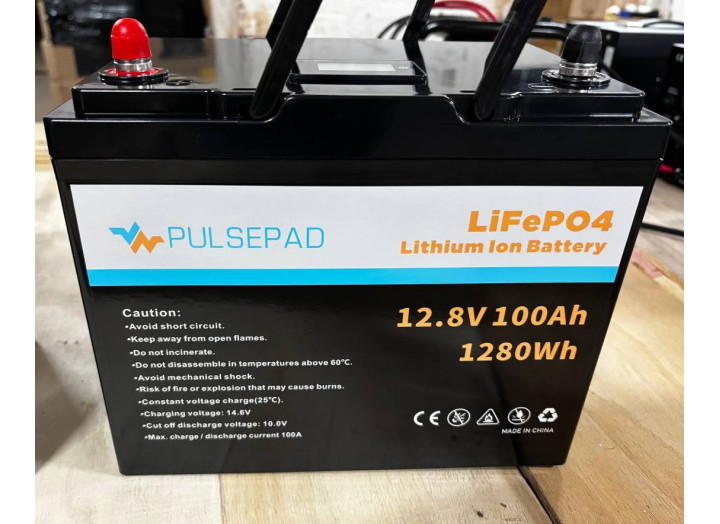 Акумулятор LiFePO4 12.8В 100А·год з BMS100