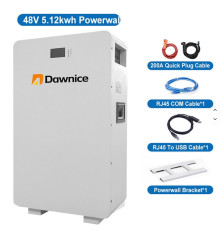 Акумулятор LiFePO4 Dawnice 51.2В 100А·год (5.12 кВт·год), 8000 циклів, WiFi, Bluetooth, IP54