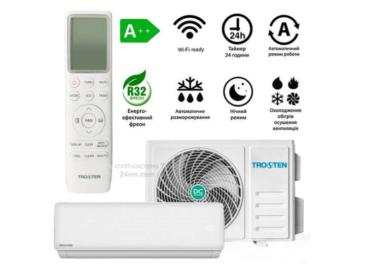 Кондиціонер спліт-система Trosten PRO Inverter TRN14-INPR Кондиціонер спліт-система Trosten PRO Inverter TRN14-INPR