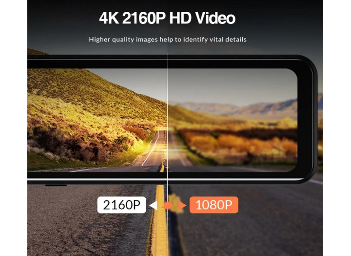 Дзеркало Відеореєстратор ACCEO 4K WIFI 12-дюймовий автомобільний відеореєстратор дзеркало заднього виду відеореєстратор Дзеркало Відеореєстратор ACCEO 4K WIFI 12-дюймовий автомобільний відеореєстратор дзеркало заднього виду відеореєстратор