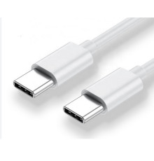 Кабель USB кабель  Type-C to Type-C  20см білий