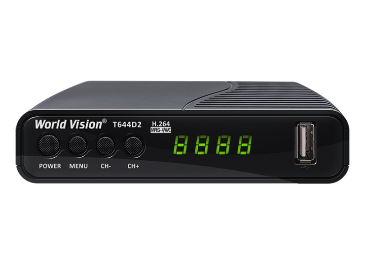 Цифровий тюнер World Vision T644D2 FM — Т2 приставка з FM-радіо