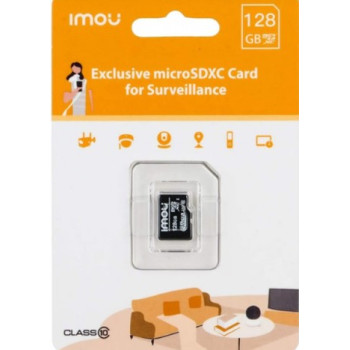 Карта пам’яті MicroSD 128GB Imou ST2-128-S1 Class 10 UHS-I – для відеореєстраторів, камер, смартфонів Карта пам’яті MicroSD 128GB Imou ST2-128-S1 Class 10 UHS-I – для відеореєстраторів, камер, смартфонів