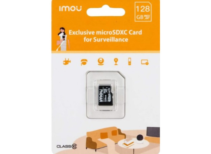 Карта пам’яті MicroSD 128GB Imou ST2-128-S1 Class 10 UHS-I – для відеореєстраторів, камер, смартфонів