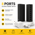 Мережевий комутатор Utex UT-SF08 (Switch) 8-портовий 10/100 Мбіт/с Fast Ethernet RJ45 | Plug & Play | USB Type-C живлення