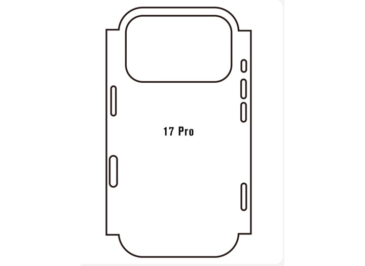 Гідрогелева плівка на корпус iPhone 17 Pro прозора або матова, протиударна Гідрогелева плівка на корпус iPhone 17 Pro прозора або матова, протиударна