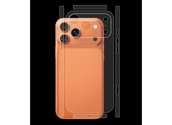 Гідрогелева плівка на корпус iPhone 17 Pro max   прозора або матова, протиударна