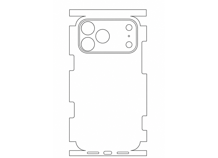 Гідрогелева плівка на корпус iPhone 17 Pro max   прозора або матова, протиударна