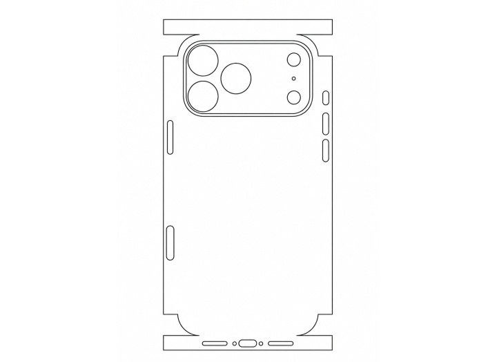 Гідрогелева плівка на корпус iPhone 17 Pro max   прозора або матова, протиударна
