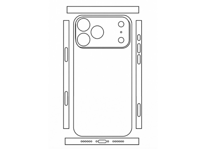 Гідрогелева плівка на корпус iPhone 17 Pro max   прозора або матова, протиударна