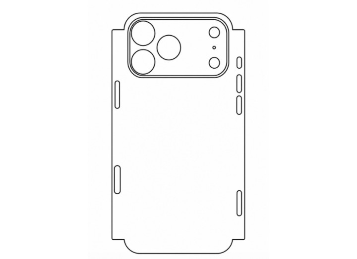 Гідрогелева плівка на корпус iPhone 17 Pro max   прозора або матова, протиударна