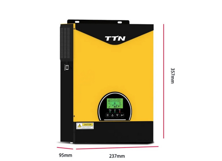 Комплект резервного живлення  TTN PAL3200 3кВт 24В. з WiFi-модулем акумулятором 200Ач / 24В (гібридний інвертор + батарея)