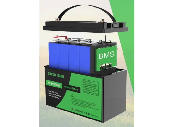 Акумулятор LiFePO4 100Ah 12V BMS (літій-залізо-фосфатний) DatouBoss Тривалий термін експлуатації: 4000+ циклів 