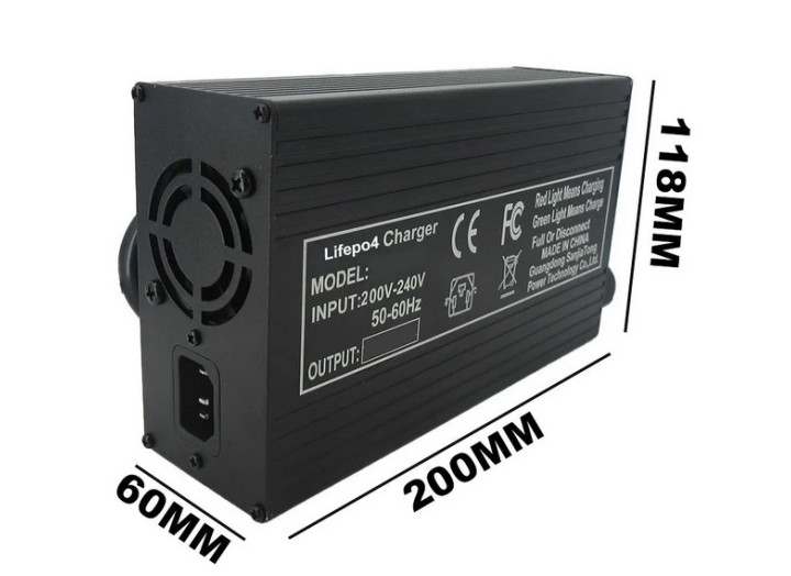 Потужний зарядний пристрій 40A 14,6В для LiFePO4 акумуляторів 12В з системами захисту