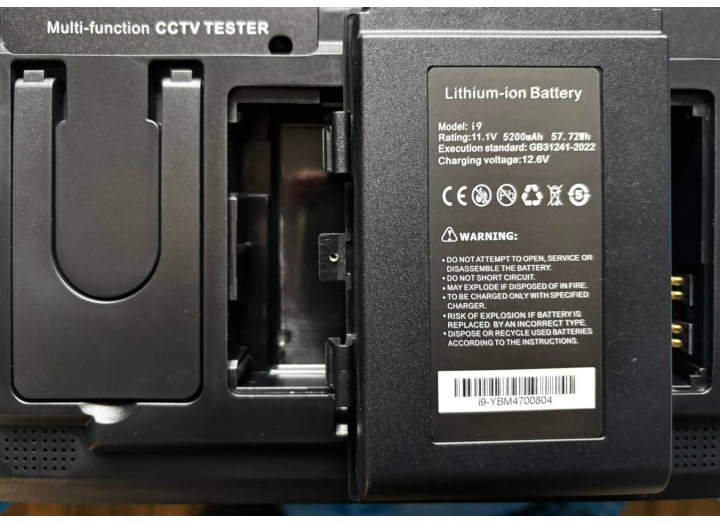 Сервісний монітор-тестер відеоспостереження IPC -9800AHD Pro Full 8MP IP + CVBS HDMI Out / POE, Wi-Fi для налаштування відеокамер