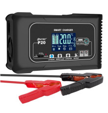Інтелектуальний зарядний пристрій HTRC P20 12V/24V 20A (LiFePO4, AGM, GEL)