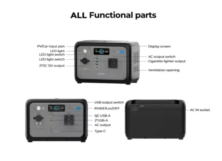 Зарядна станція Oukitel P800E 800W (512 Вт·год)