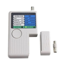 Тестер мережевий RJ-45, RJ-12, USB та BNC