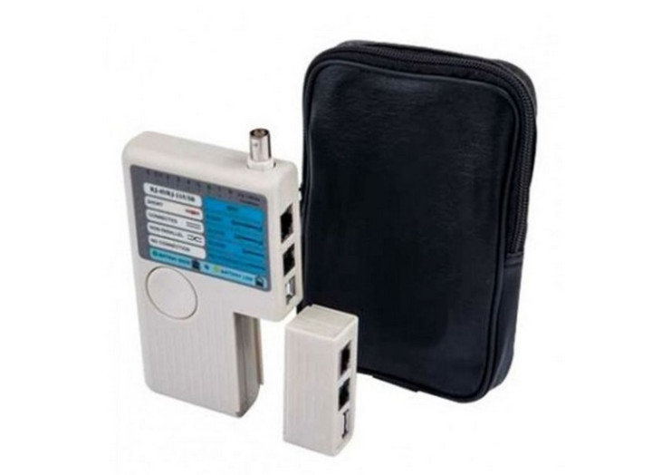 Тестер мережевий RJ-45, RJ-12, USB та BNC