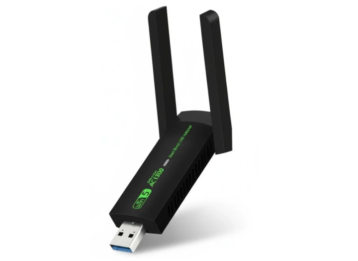 Бездротовий USB WiFi адаптер 650Mb дводіапазонний 2,4 + 5 Ггц, USB 3.0, підтримка Windows, Mac OS, Linux