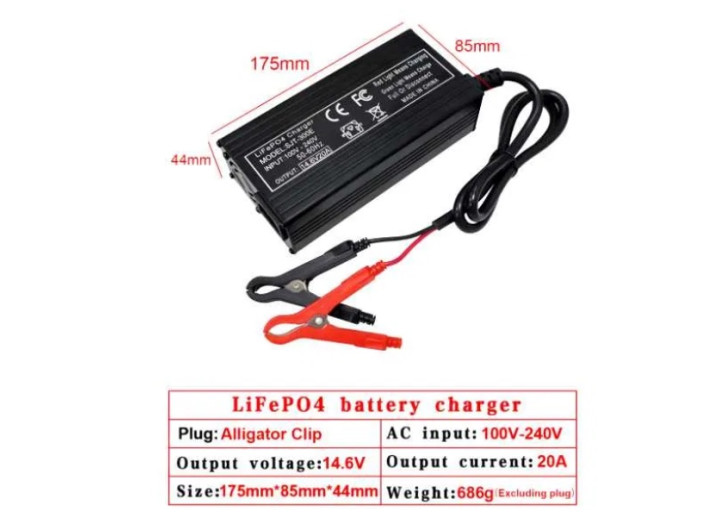 Розумний зарядний пристрій liitokala 14.6v 20a new для lifepo4