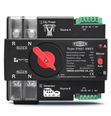  АВР Tomzn Автоматичний перемикач резервного живлення   TOMZN 100A 2P 220В AC, однофазний АВР TOMZN TOQ7 Mini ATS