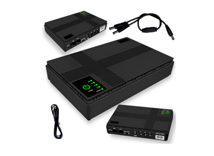 Джерело безперебійного живлення Mini UPS DC1018, 18Вт, 12000 мА·год, вихід 5V/9V/12V – для роутера, модему, комутатора