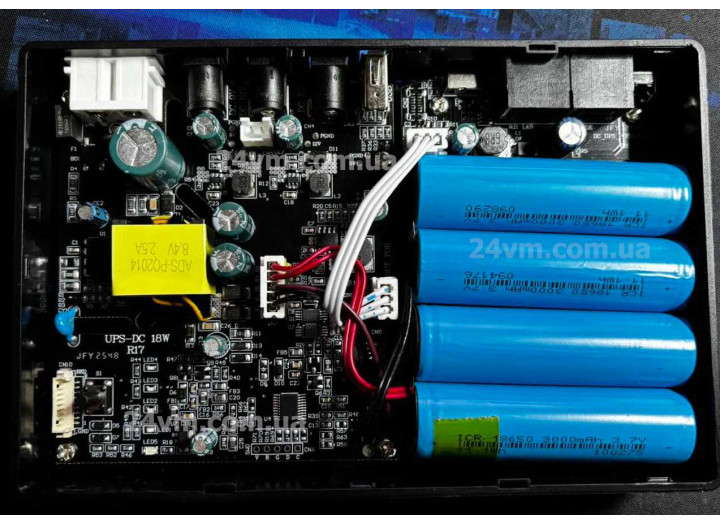 Джерело безперебійного живлення Mini UPS DC1018, 18Вт, 12000 мА·год, вихід 5V/9V/12V – для роутера, модему, комутатора