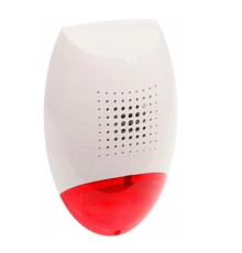 Сирена Satel SD-3001R світло-звукова, 12В / 1,2 Аг 12В, 120 дБ, встановлюється на вулиці. Пластиковий корпус.
