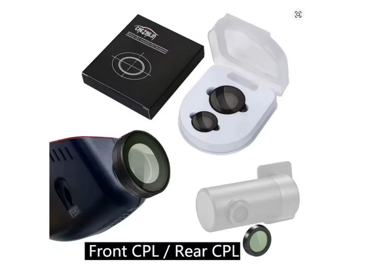 CPL поляризаційний фільтр 360° для відеореєстратора 70mai A810 (задня камера RC11/RC12) – оптичне скло, антибліковий