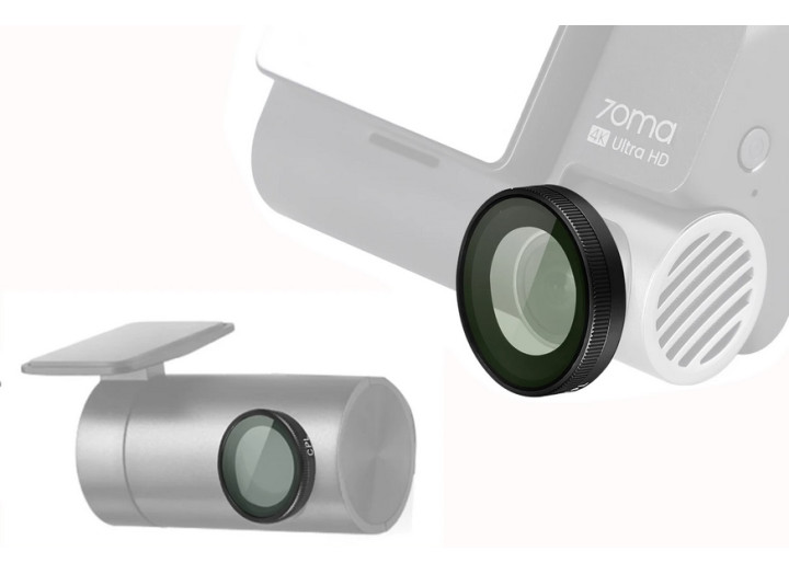 CPL поляризаційний фільтр 360° для відеореєстратора 70mai A810 (задня камера RC11/RC12) – оптичне скло, антибліковий