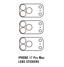 Прозора гідрогелева плівка на камеру Mietubl (3 шт) для Apple iPhone 17 pro max — захист модуля камер