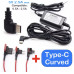 Кабель режиму паркування Type-C (кутовий) 5V 2.5A Hardwire Kit для відеореєстраторів + комплект адаптерів запобіжників