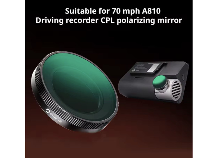 Поляризаційний CPL-фільтр зі скла A810 для відеореєстраторів Xiaomi 70mai Dash Cam