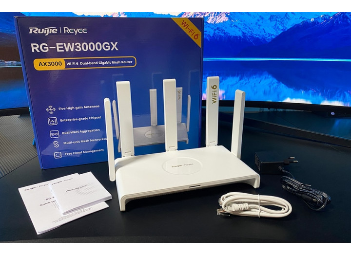 Wi-Fi роутер Ruijie Reyee RG-EW3000GX дводіапазонний 2хWAN 3000M Wi-Fi 6