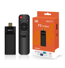 Смарт ТБ приставка Android  ТВ-приставка Ultra HD 4K Android TV Stick MX10-F3 Mini 4/64GB