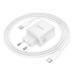 Зарядне мережеве Borofone BN33 Fuente PD40W (1USB-C) + кабель Type-C to Type-C White
