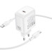 Зарядне мережеве Borofone BN33 Fuente PD40W (1USB-C) + кабель Type-C to Type-C White