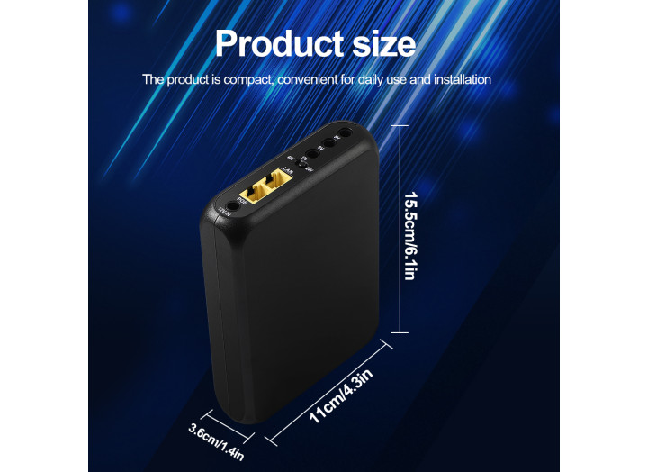 SMART MINI UPS MU-200-48V LiFePO4 48Wh, ДБЖ для роутера, ONU, PoE 24V/48V, 30W