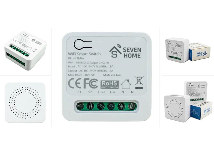 Розумне Wi-Fi реле SEVEN HOME S-7048